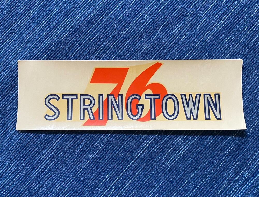 VTG Union 76 Oil Stringtown California Water Decal Gas Station Travel Souvenir